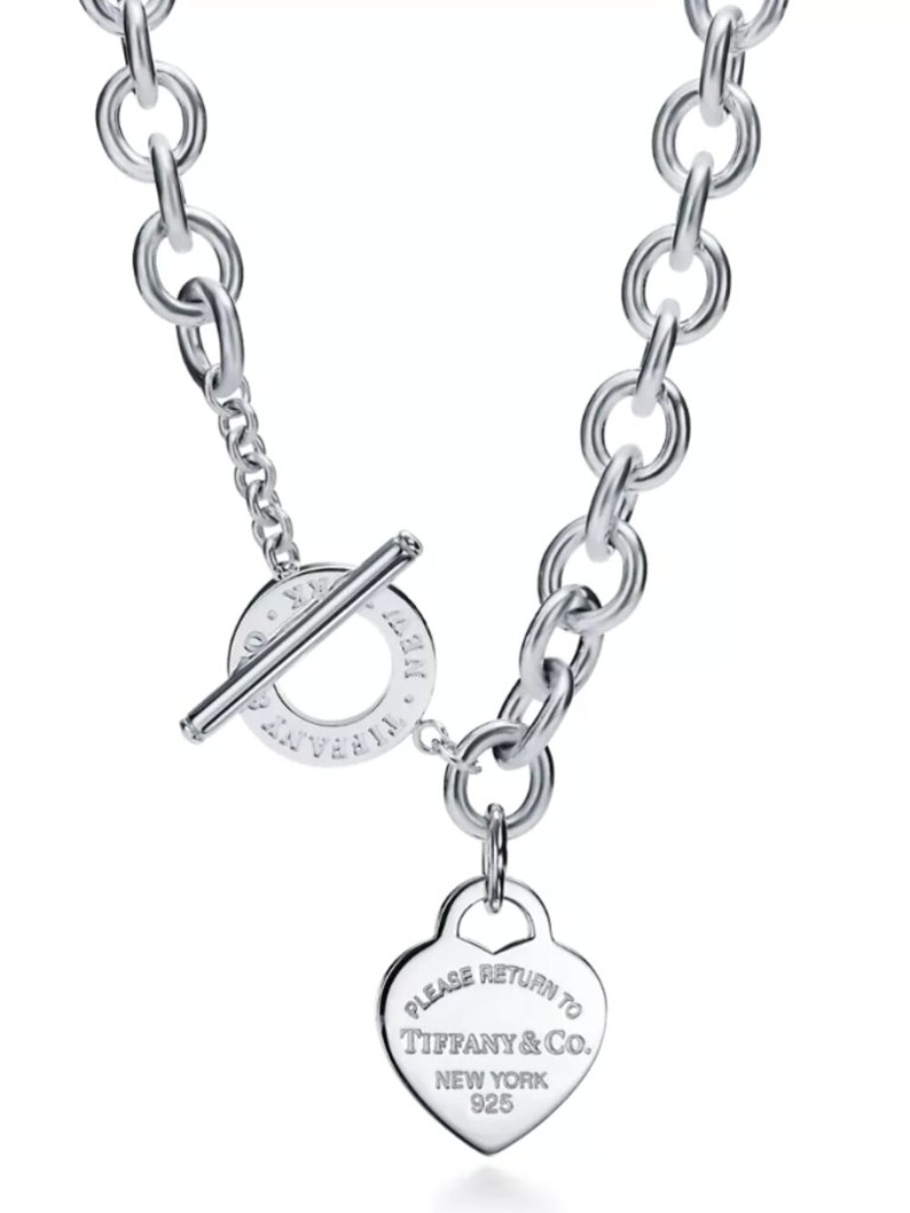 Tiffany & Co. Return to Tiffany® Heart Tag Toggle Necklace in Silver